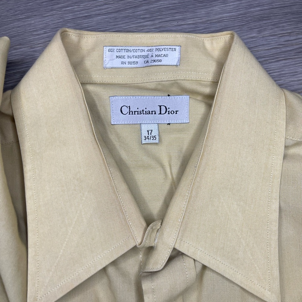 Dior Men's Beige Dress Shirt - Picture 5 of 5